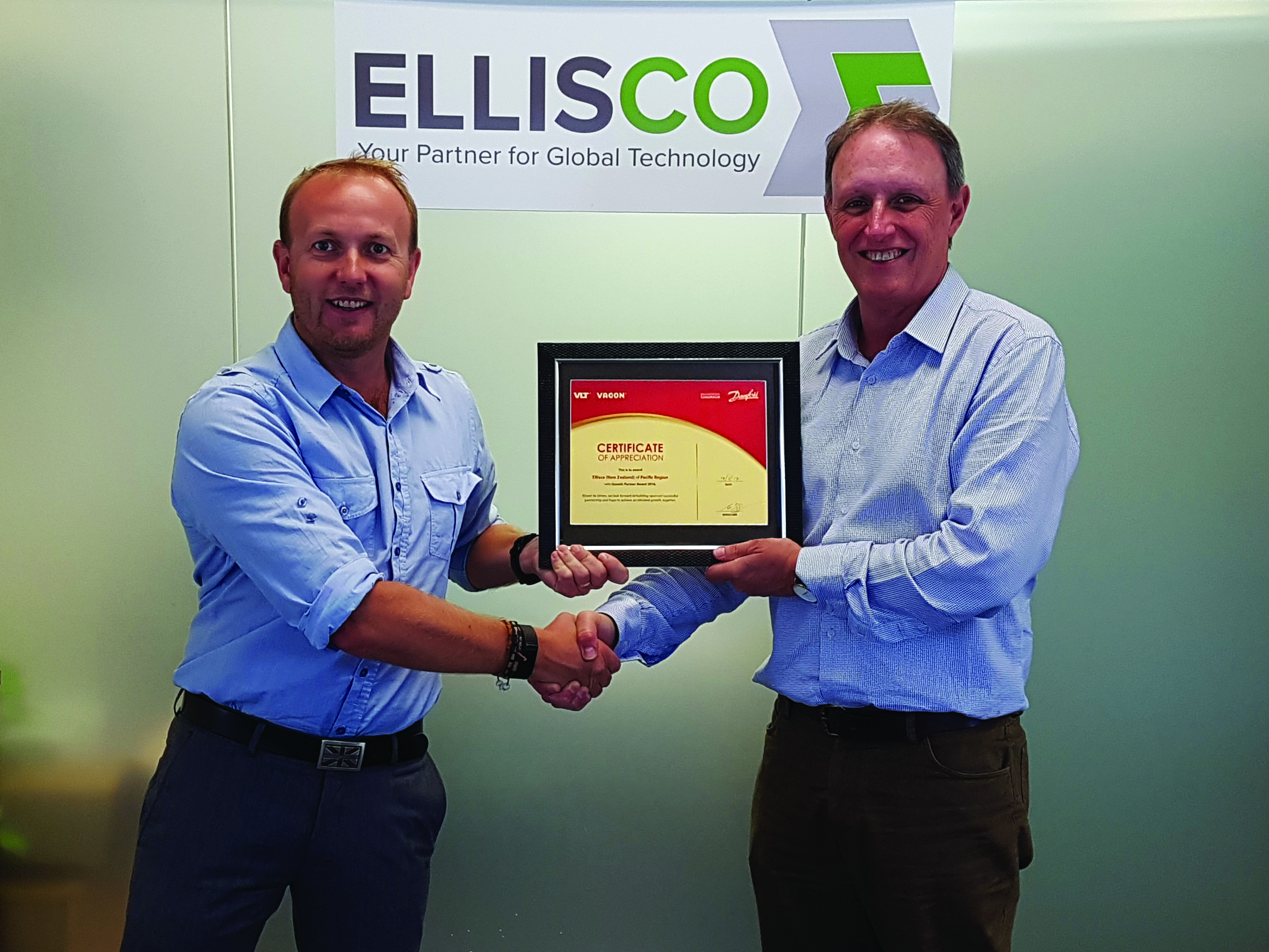 EllisCo are proud to receive Growth Partner Award » EllisCo